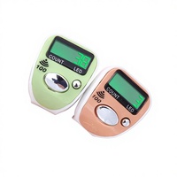 Cincin Penghitung Mini dengan Lampu LED 100 Suara Beep Penuh Penghitung Manual untuk Menghitung dan Membaca