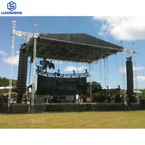 Diskon besar luar ruangan gratis desain pencahayaan Truss display dengan sistem angkat aluminium DJ acara panggung untuk konser