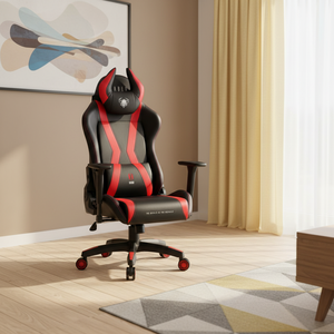 <span class=keywords><strong>DIABLO</strong></span> <span class=keywords><strong>Chaise</strong></span> de bureau pivotante ergonomique en cuir PU à dossier haut, confortable, avec logo personnalisable, massage, pliable, pour le gaming - Product Image 4