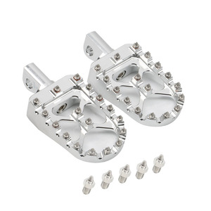 Pedales de motocicleta de aleación de aluminio CNC, pedales modificados estilo retro Harley, pedales elegantes con púas, accesorios de modificación - Product Image 6