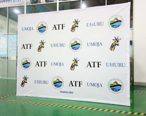 قماش 10 × 8 قدم ، عرض تجاري ، جدار وسائط خلفية ، ماركة OEM - Product Image 2