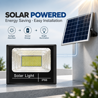 Projecteur solaire avec protection IP67, boîtier en alliage d'aluminium, source lumineuse LED pour routes, jardins, aménagements paysagers, indice de fidélité des couleurs élevé 95, télécommande