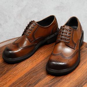 Zapatos Oxford clásicos para hombre con aumento de altura, zapatos de boda a la moda para hombre con punta en pico, tallas 37 - 46 - Product Image 3