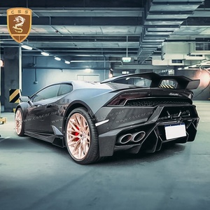 Vors estilo fibra de carbono de parachoques trasero de coche Kits de carrocería para <span class=keywords><strong>Lamborghini</strong></span> Huracan Lp610 Lp580 - Product Image 4