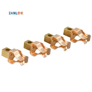 Oem EU 2 Holes Socket Contact Metal Stamping Part Electric Components Accessories General Wall Switch Metal Stamping Brass Parts