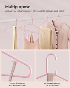 <span class=keywords><strong>SONGMICS</strong></span> Cintres à linge légers et peu encombrants Lot de 50 cintres en plastique Cintres antidérapants - Product Image 5