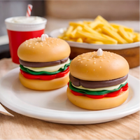Bougies parfumées luxueuses aux senteurs de bière, poulet frit et burgers, pour un cadeau romantique