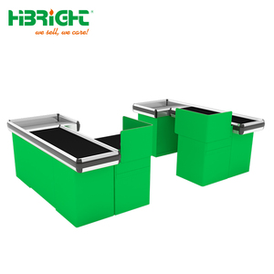 Supermarket Double Side Customized Checkout <strong>Counter</strong> with Belt - Product Image 5