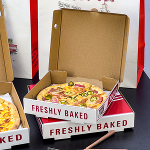 Scatole per Pizza e Sushi Personalizzate in Cartone Ondulato Ecologico Biodegradabile con Chiusura Magnetica e Logo Personalizzato - Product Image 1