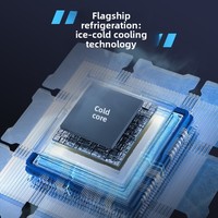 Nouveau refroidisseur de téléphone portable en plastique X136 avec clip arrière, modèle à batterie, réglage à trois niveaux, semi-conducteur, pour diffusion en direct