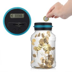 Ведро для монет, банка для денег, большая емкость, прозрачная сберегающая банка, доллар США, евро, фунт, умный подсчет - Product Image 5
