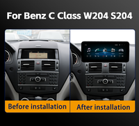Lecteur vidéo multimédia pour voiture 10,25/12,3 pouces NTG4.5 GPS DSP pour Mercedes Benz Classe C W204 2007-2011 CarPlay sans fil Android Auto