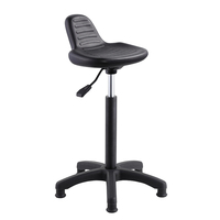 Guangzhou Usine De Levage Hydraulique Ergonomique PU Surface Statique Résister Pivotant ESD Siège Tabouret Chaise De Laboratoire en Vente