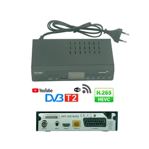 Haohsat DVB T2HD-999 terlaris h.265 satelit Receiver DVB T2 set top box mendukung HEVC dvb-t2 Czech digital set-top box