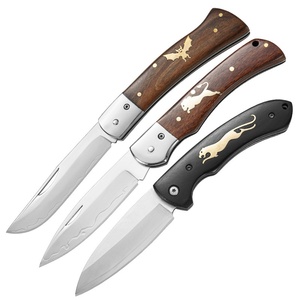 Cuchillo Plegable de Acero Compuesto con Mango de Madera, Pequeño, Portátil, Multifuncional, para Exteriores, Camping, Hogar, Frutas, Venta Caliente Transfronteriza - Product Image 5