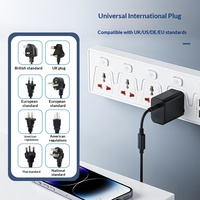 Regleta de Enchufes Universal de 5 Vías al por Mayor de Fábrica con 2 Puertos USB y 2 Puertos Tipo-C, 13A 3250W, Protector contra Sobretensiones, Retardante de Llama, 2m, para el Hogar