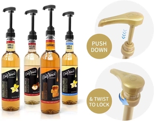 Bomba Dosificadora de Jarabe Blanca 31/410, Dispensador de 5/8/10cc, Compatible con Botella de Jarabe de Vidrio de 750ml, para Uso en Cafeterías, Bares y Cócteles - Product Image 6