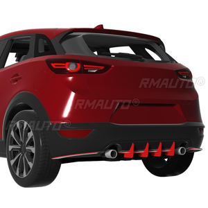 สปอยเลอร์กันชนหลังรถยนต์ ชิ้นส่วนตกแต่งสำหรับ Mazda CX-3 ปี 2014-2024 ฝาครอบป้องกันกันชน อุปกรณ์ตกแต่งรถยนต์ - Product Image 4