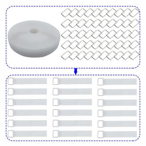 Nastro Adesivo con Ganci e Anelli di Alta Qualità, Chiusura a Strappo in Plastica, Ganci e Anelli su una Stessa Facciata - Product Image 4