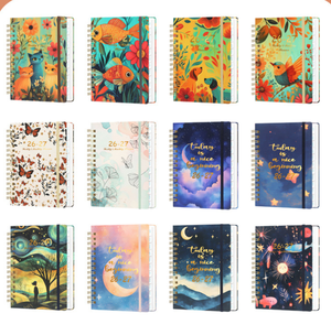 Agenda personnalisé avec logo gravé, couverture rigide, carnet de planification scolaire, cadeau, cahiers en papier, journal A5 pour étudiants - Product Image 5