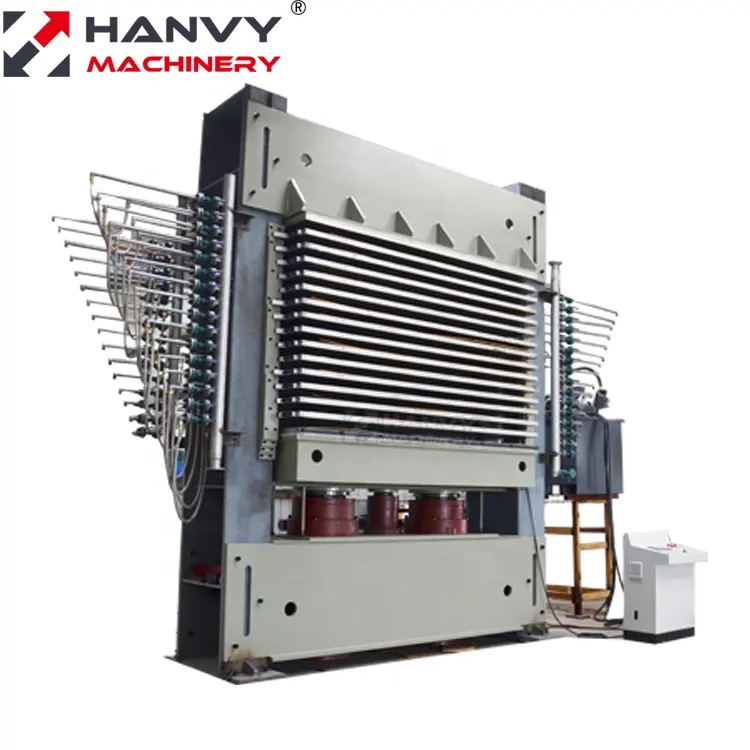 Hanvy HY214 * 8/8B-10 800 tonnes 1370x2700mm, Machine de laminage à chaud pour contreplaqué