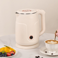 Bouilloire électrique multifonction en verre et plastique de 1,8 L avec infuseur pour tisanes, thés aux fleurs et eau bouillante