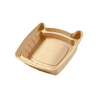 Litière pour chat biodégradable en forme d'oreilles de chat, anti-fuite, à usage unique, portable, pour la maison et les voyages