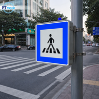 Panneau de signalisation pour passage piétonnier à LED haute luminosité, étanche, boîte lumineuse de sécurité pour piétons, pour utilisation routière