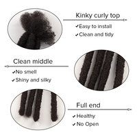 Orient all'ingrosso capelli sintetici dreadlocks extension multicolor dreads finte locs per donna nera com cabelo sintetico