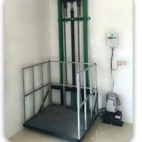 Plateforme élévatrice électrique compacte OEM anti-étranglement pour marchandises, hauteur de levage 3m, charge 500kg, télécommande électrique
