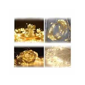 Guirnaldas de luces LED, 300 luces LED blancas cálidas con control remoto para decoraciones navideñas en interiores y exteriores - Product Image 4