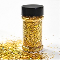 Vente en gros de pots à paillettes de 2 oz, 24 couleurs, paillettes holographiques épaisses pour gobelets, résine, slime, décoration de Noël 2026