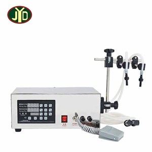 JYD <span class=keywords><strong>Pas</strong></span> <span class=keywords><strong>Cher</strong></span> Prix <span class=keywords><strong>Double</strong></span> Buses GFK-280 Eau À Contrôle Numérique Sirop Parfum Boissons Gazeuses Machine De Remplissage D'huile Essentielle - Product Image 1