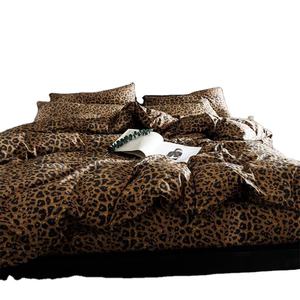 Parure de lit 4 pièces 100% coton pur, drap et housse de couette doux, vente en gros directe d'usine, promotion du Nouvel An - Product Image 1