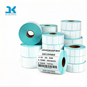 Etiquetas Térmicas Directas Ecológicas en Rollo, 4" X 6", 500 Hojas, con Línea Perforada para Impresoras Térmicas para Envíos - Product Image 1