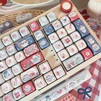 Capuchons de touches Cherry Kitten personnalisés 136/140 touches Profil Cherry/XOA PBT Teint par sublimation Tapis de souris pour clavier mécanique à interrupteurs Mx