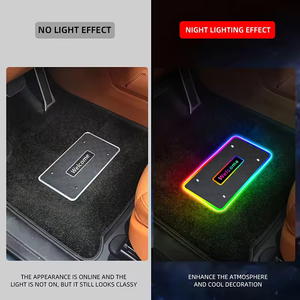 แผ่นรองพื้นรถยนต์ 12V OEM พร้อมโลโก้สั่งทำ ไฟ RGB Ambient Lighting กันน้ำระดับ IP67 ไฟนีออน LED 5050 SMD สำหรับรถ SUV/รถบรรทุก/รถเก๋ง - Product Image 4
