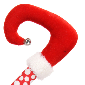 Produit le plus récent : Jambes de clown nobles <span class=keywords><strong>en</strong></span> peluche pour intérieur, elfe coquin, décorations de sapin de Noël, luxe - Product Image 2