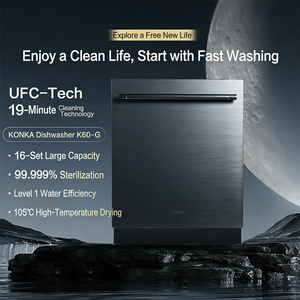 <span class=keywords><strong>Lavastoviglie</strong></span> a Libera Installazione K6019 con Pulizia Rapida <span class=keywords><strong>in</strong></span> 12 Minuti, 12 Set, Frequenza Variabile, Lavaggio Intelligente Multistrato, Potenza 2500W - Product Image 2