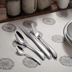 مجموعة أدوات مائدة كلاسيكية فاخرة من الفولاذ المقاوم للصدأ (ملاعق وشوك وسكاكين) لحفلات الزفاف والفنادق والمطاعم - Product Image 4