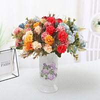 Fleurs d'hortensia artificielles pour la décoration de la maison et de mariage, fabricant en gros d'arrangements floraux, ornements d'extérieur