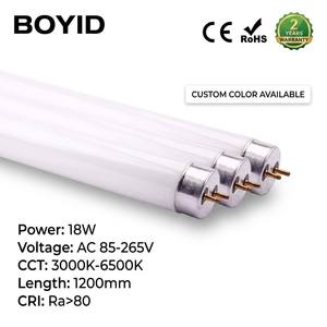 Lámpara <span class=keywords><strong>Fluorescente</strong></span> CFL <span class=keywords><strong>T4</strong></span> Recta de 8W de Boyid OEM Factory, 6000K Luz Diurna, 70lm/W Alta Eficiencia, 10000 Horas de Vida Útil - Product Image 1