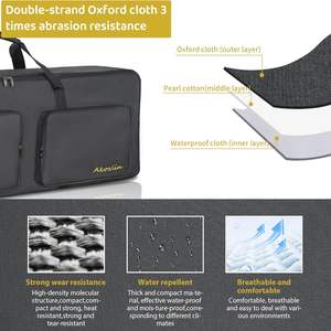 Étui pour clavier de piano souple, entièrement rembourré, avec poignées et bretelles réglables, imperméable, échantillon gratuit - Product Image 2