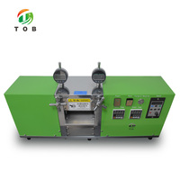 Machine automatique de presse à chaud de rouleau de batterie de laboratoire de 100mm à vendre