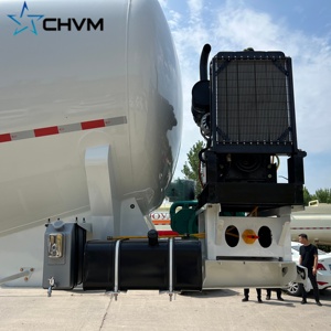 Nouvelle semi-<span class=keywords><strong>remorque</strong></span> citerne verticale en acier CHVM à 4 essieux pour ciment en vrac, capacité 50 m³, roues 12R22.5, charge utile >30000 kg pour poudre – Vente chaude - Product Image 3
