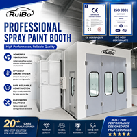 Cabina de Pintura Profesional de Alta Calidad y Bajo Ruido con Panel de Pared Insonorizado y Sistema de Ventilación con Modo Silencioso, Certificación CE