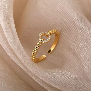 Nhẫn đôi zircon xoắn kiểu dáng cổ điển giá rẻ 422, thời trang thanh lịch, trang sức cưới dành cho nữ, quà tặng nữ, quà tặng cho các cô gái - Product Image 1