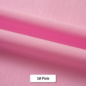 60S Thick Washed Cotton Poplin <b>Fabric</b> Woven Cloth For Shirt Dress Kids Garment In Stock - Product Image 3