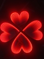 2024 nuevo diseño en forma de corazón abismo espejo signo para decoración de habitación