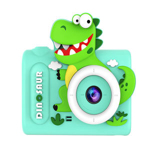 Appareil photo numérique X36S Mini double objectif 1080P, adorable jouet selfie pour enfants avec capteur d'image CMOS motif dinosaure, cadeau idéal - Product Image 1